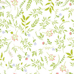leaves seamless pattern