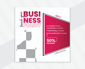 Business Social Media Post Design Template Vector Corporate Poster Banner Design, Real Estate Poster.