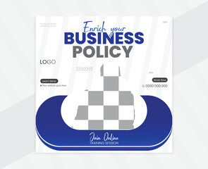 Business Social Media Post Design Template Vector Corporate Poster Banner Design, Real Estate Poster.