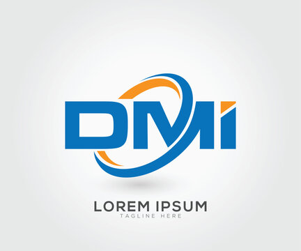 DMI letter logo design vector template
