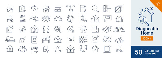 Diagnostic icons Pixel perfect. Cold ,energy ,certificate,...   © Francois Eichinger