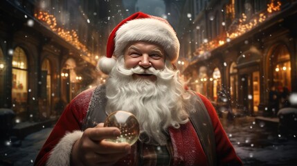 Fototapeta na wymiar Santa Claus smiling
