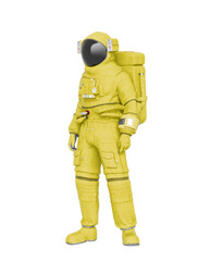 astronaut is standing up