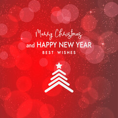 Bokhe lighting. New Year and Merry Christmas