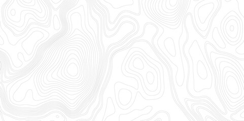 Ocean topographic line map with curvy wave isolines vector illustration. Abstract topographic contours map background, Vector contour topographic map. Cartography texture abstract banner use..