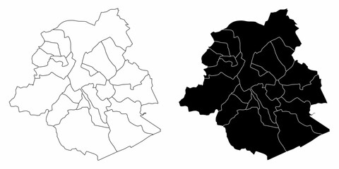 Brussels administrative maps
