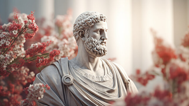 Statue of the ancient Greek historian Herodotus.