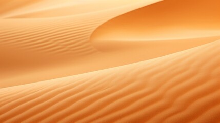 Fototapeta na wymiar Extreme close-up of abstract blurred sand dunes, sun-drenched orange and warm beige hues, in the style of gradient blurred wallpapers, depth of field, serene visuals, minimalistic simplicity, close-up