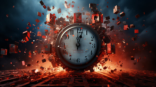 ano novo, rel&oacute;gio contagem regreciva 