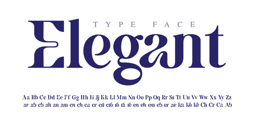 Bold serif font in modern style, this typeface has a big set of ligatures and alternates and can be used for logos