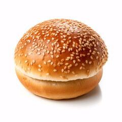 hamburger bun bread  isolated on white background