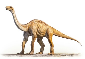 a brontosaurus pair of dinosaur isolated
