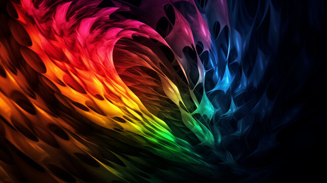 LGBT pride month concept illustration. rainbow heart and homosexual rainbow love