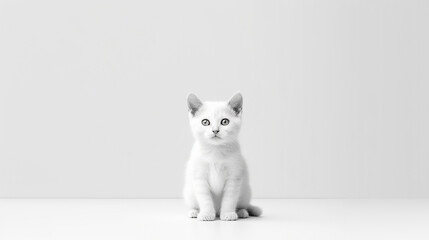 Cute little kitten. AI Generated