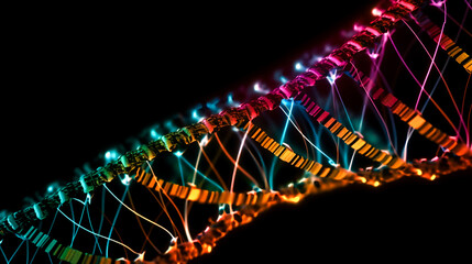 DNA . structures of our genetic code. AI Generated