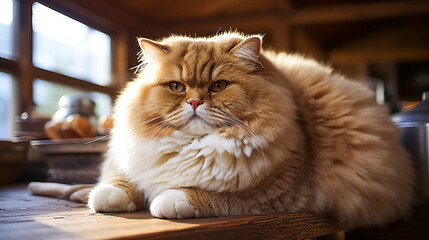 Fluffy Fat Cat