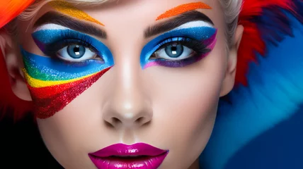 Beautiful woman with bright make-up © EwaStudio