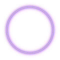 purple neon glowing circle