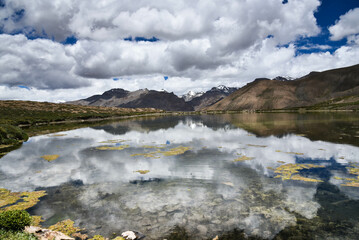 lake and mountains