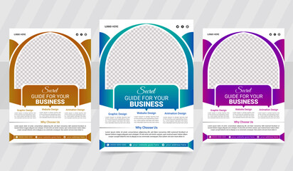 business flyer design. creative and commercial flyer template design.