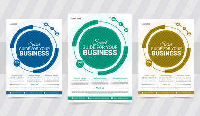 business flyer design. creative and commercial flyer template design.