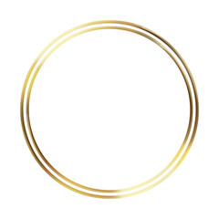 round frame with gold
