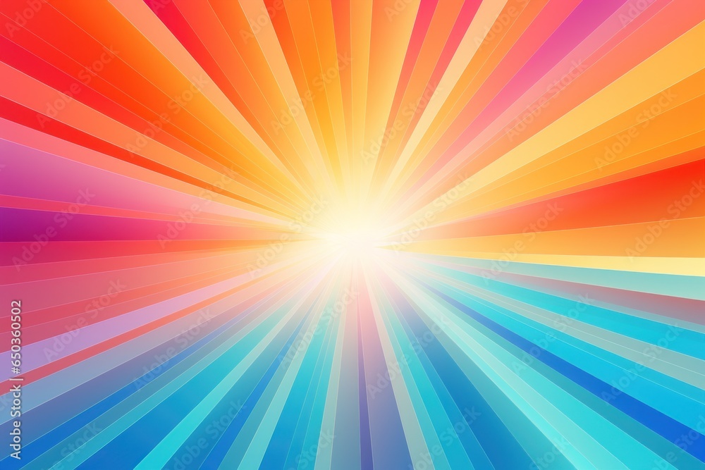 Poster A vibrant and eye-catching background with a sunburst in the center. Perfect for adding a burst of color to any project or design.