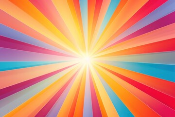 A vibrant and eye-catching background featuring a sunburst in the middle. Perfect for adding a burst of color to any design.