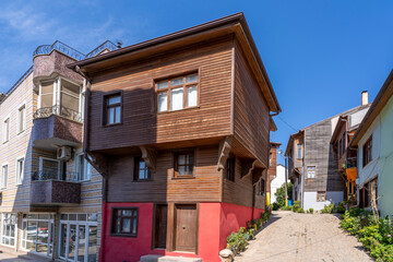 Old houses view in Edincik Town of Turkey - obrazy, fototapety, plakaty