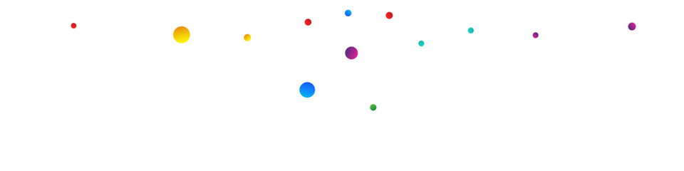 Rainbow Confetti Flying Vector White Background.