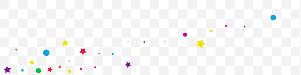 Color Confetti Effect Vector Transparent