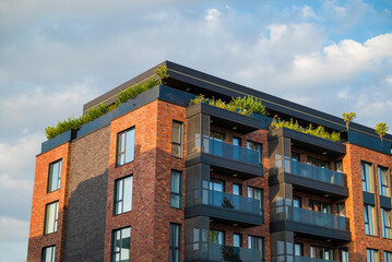 Obraz premium Luxury Modern Residential Apartment Building Complex Condo in Sofia ,Bulgaria 