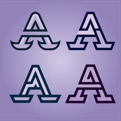 Vector Letter A Shape Logo