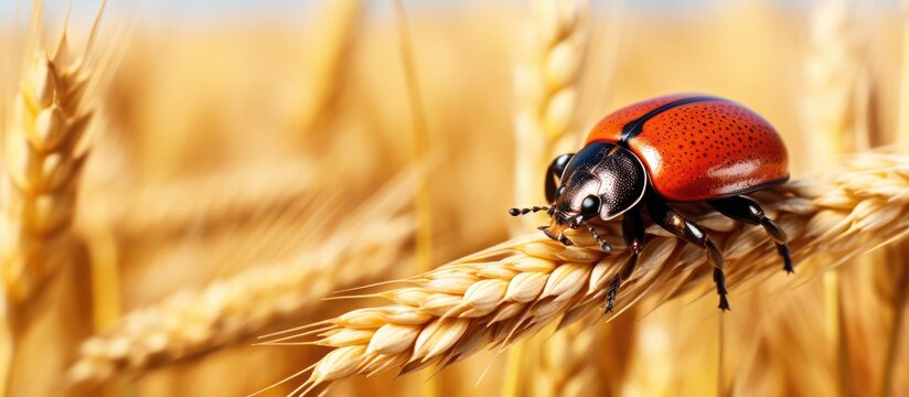 The bread beetle is a harmful pest of cereals in the lamellar family