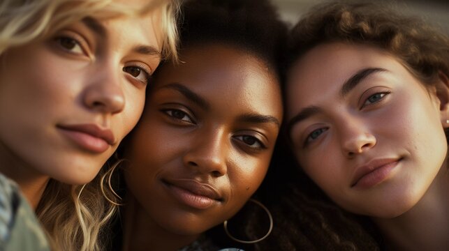 Woven Stories: Close-Up Portrait of a Group of Women