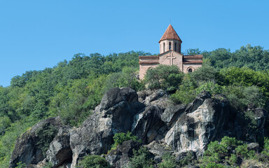 Fototapeta na wymiar Christian Albanian church Kurmuk, erected during the existence of Caucasian Albania. Gakh. Azerbaijan.