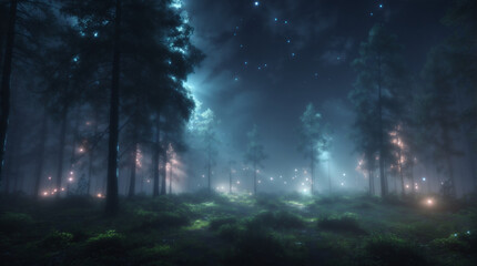 forest in the night