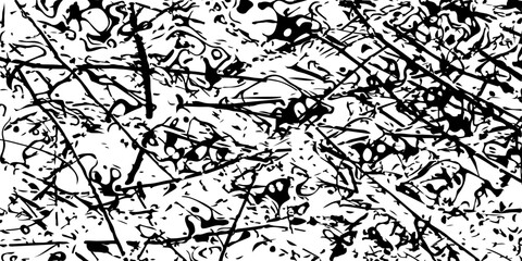 Obraz premium Abstract grunge chaotic background. Distress texture of spots, stains, ink, dots, scratches. Vintage damaged backdrop. Dirty artistic design element for print, template and abstract background