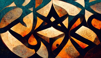 abstract arabic ornaments wallpaper 