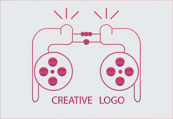 Creative logo with double meaning, snail and video set for company