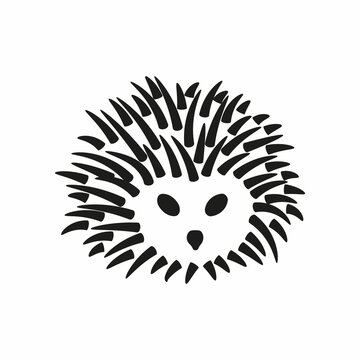 recommend clip art: SILHOUETTE OF A PORCUPINE, SIMPLE DRAWING