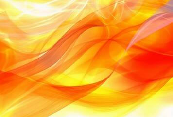 Fototapeta premium AI generated illustration of a vibrant, abstract background of warm tones of orange and yellow