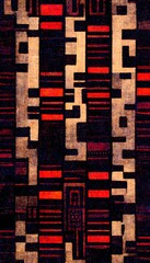 cyberpunk anatolian rug motif ar 916 