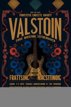 variation blues concert event poster 
