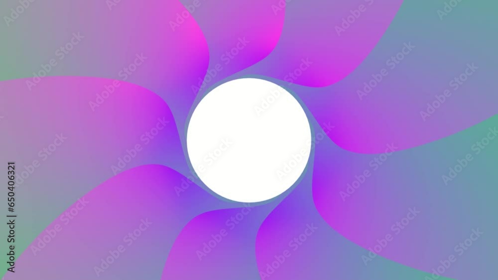 Poster purple fluid circular background made of smooth lines. decor. rendering animation.