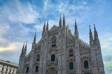 Fototapeta na wymiar Milan, the cathedral Duomo