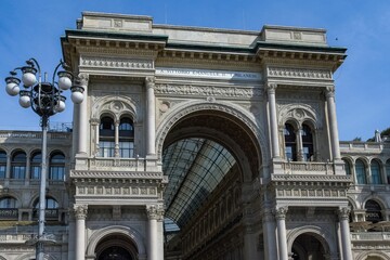 The galleria Vittorio Emanuel in Milan, Italy