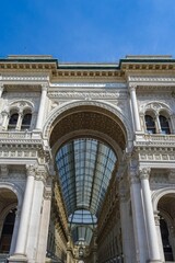 The galleria Vittorio Emanuel in Milan, Italy