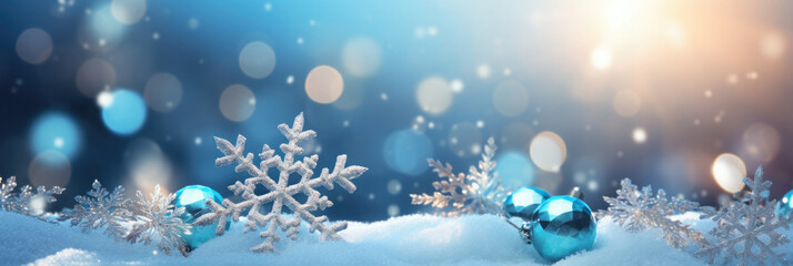 Fototapeta na wymiar Winter background image for christmas with copy space