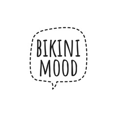 ''Bikini Mood'' Beach Lettering 